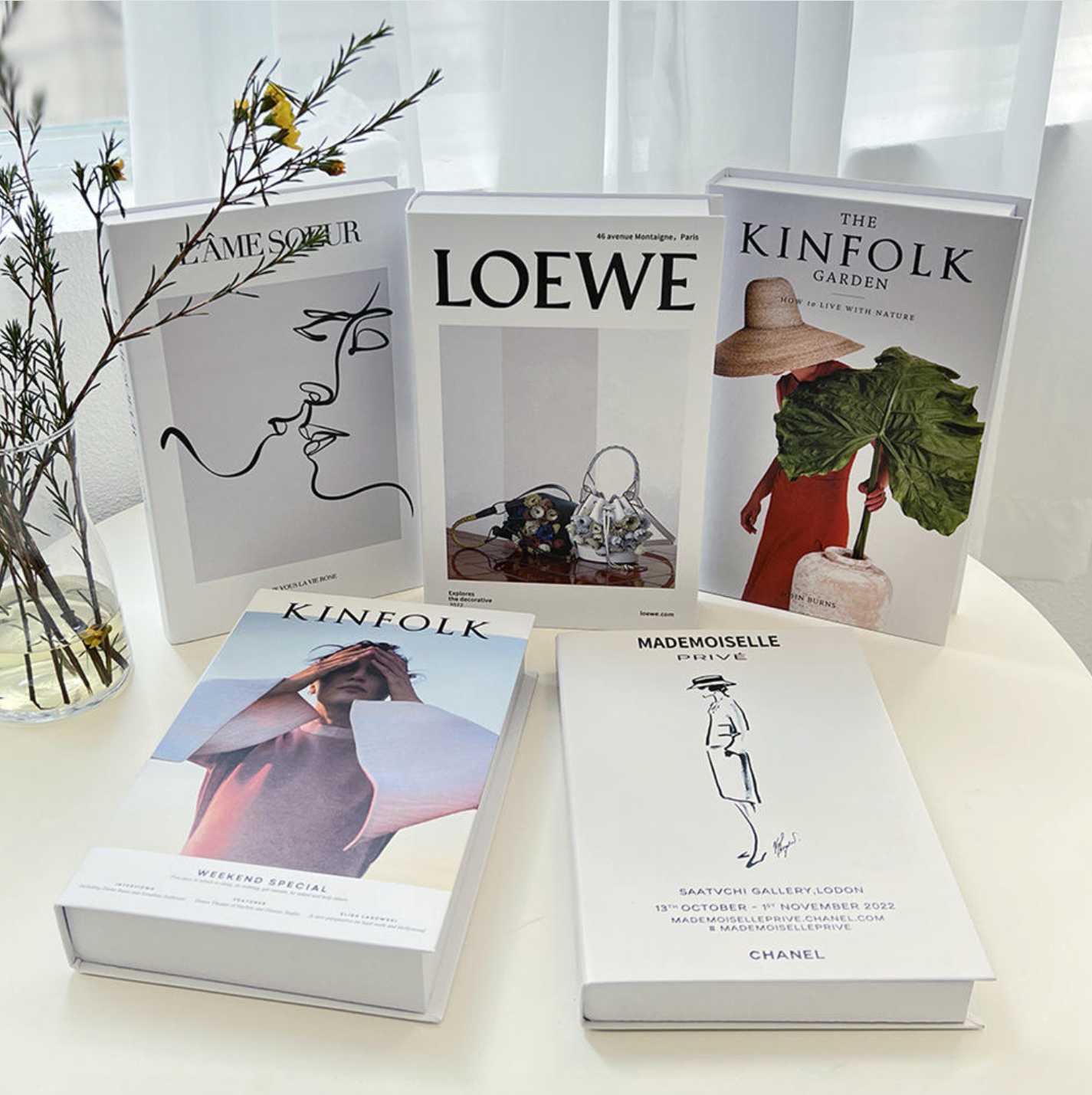 Elegant Decorative Display Books – Modern Luxury Home Décor