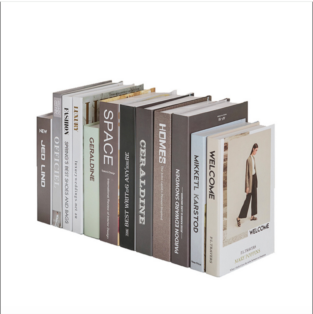 Elegant Decorative Display Books – Modern Luxury Home Décor