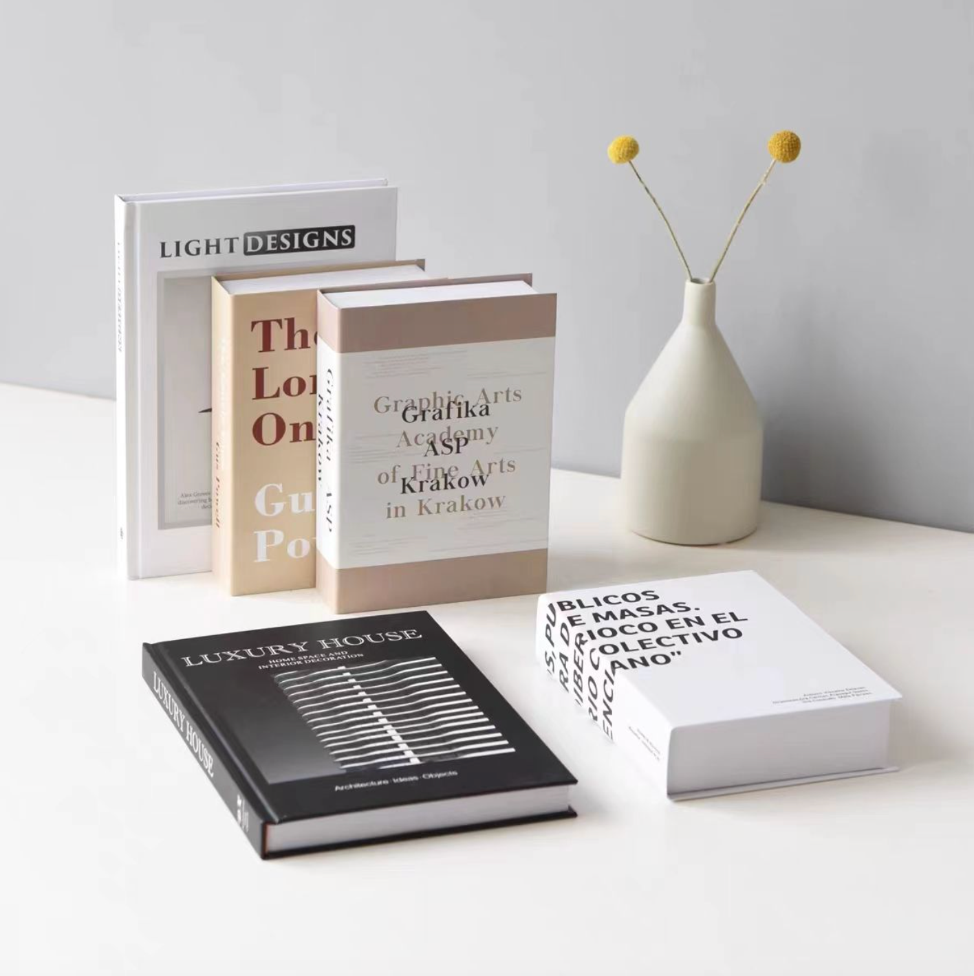 Elegant Decorative Display Books – Modern Luxury Home Décor