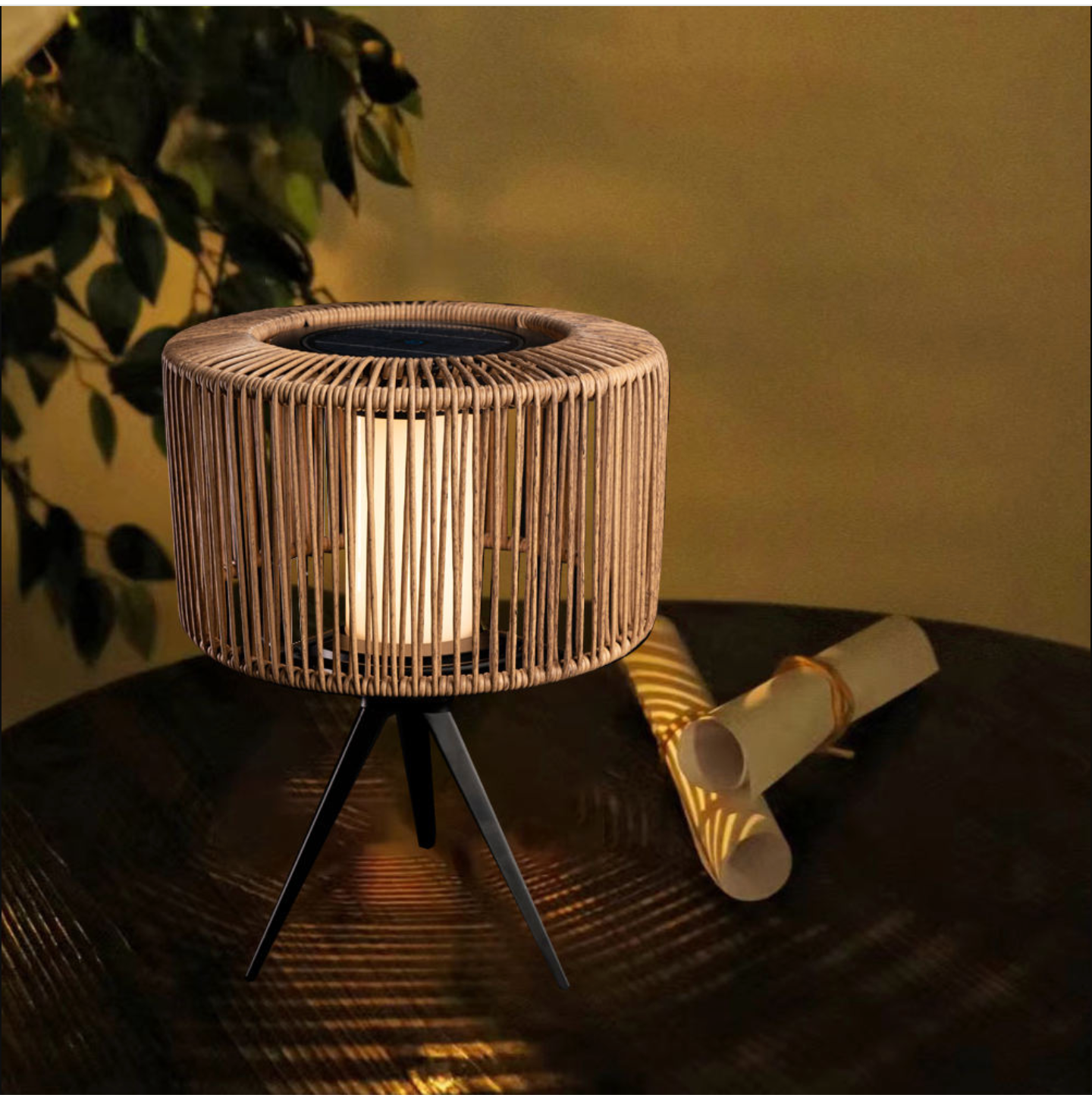 Outdoor Rattan Solar Lights