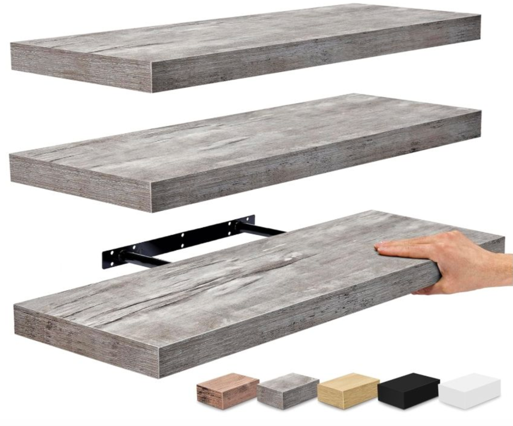 Wooden Floating Wall Shelves