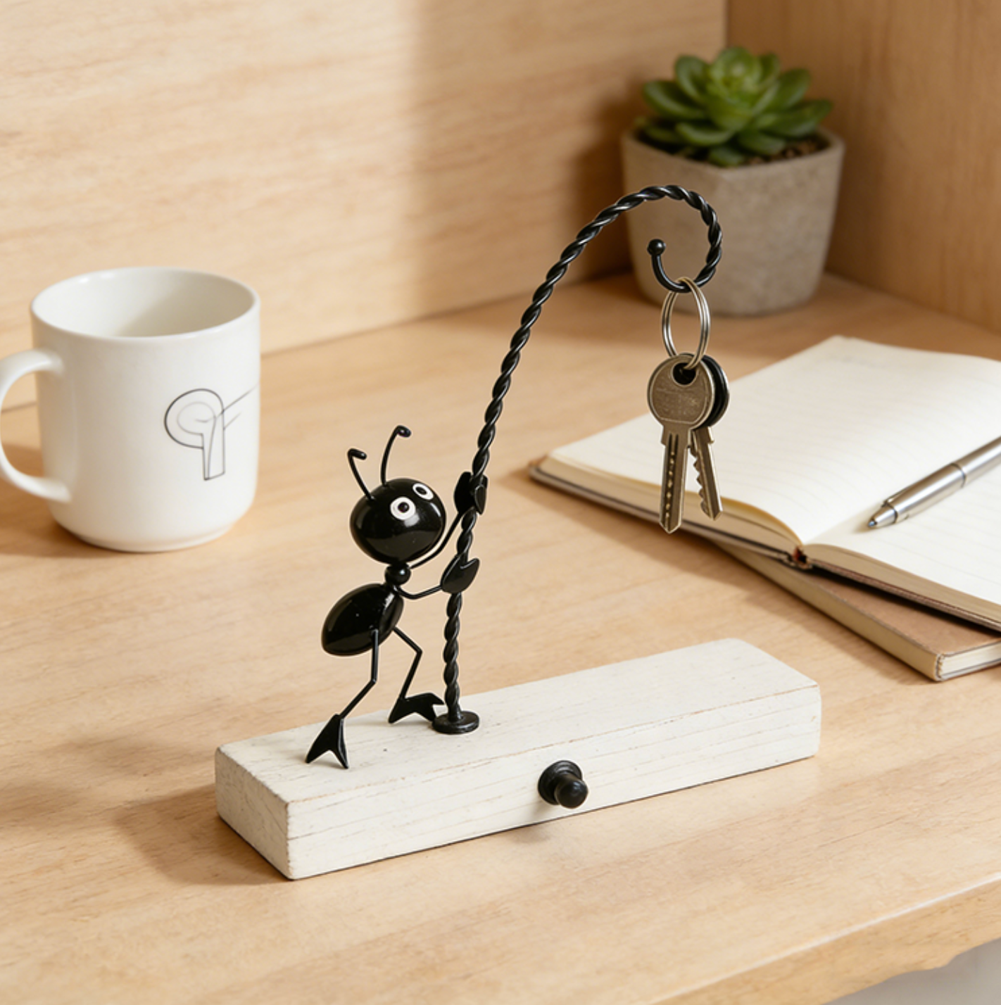 Creative Ant-Shaped Metal Ornament