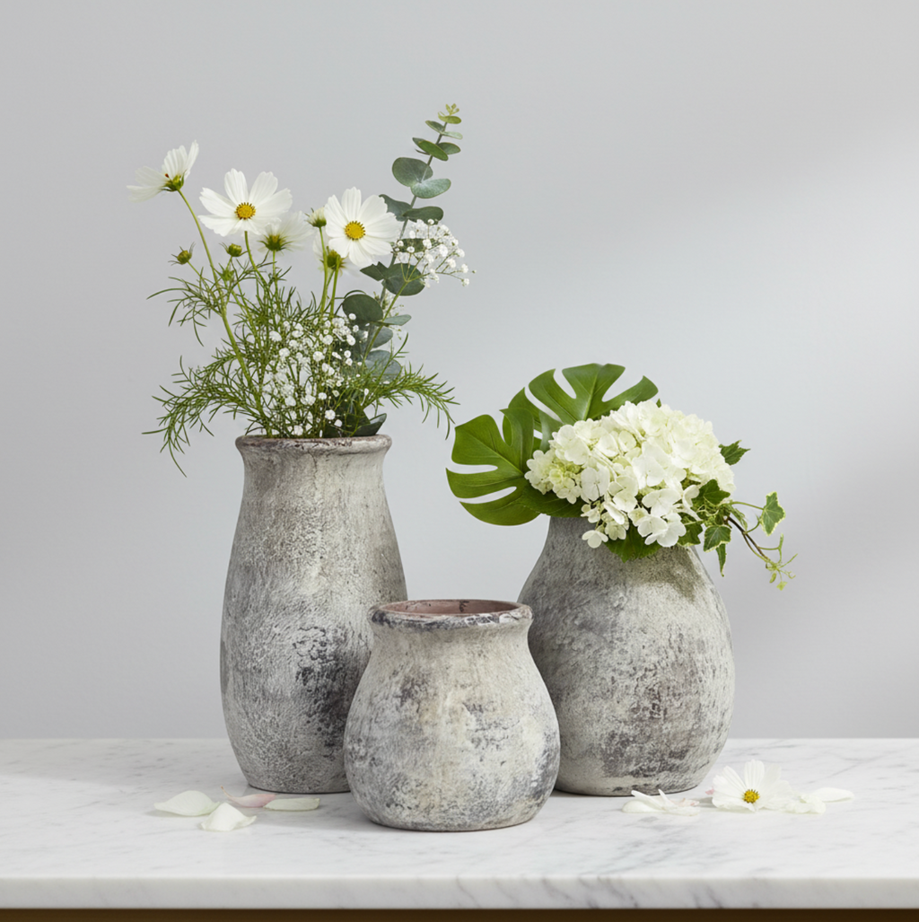 Vintage Farmhouse Porcelain Vase